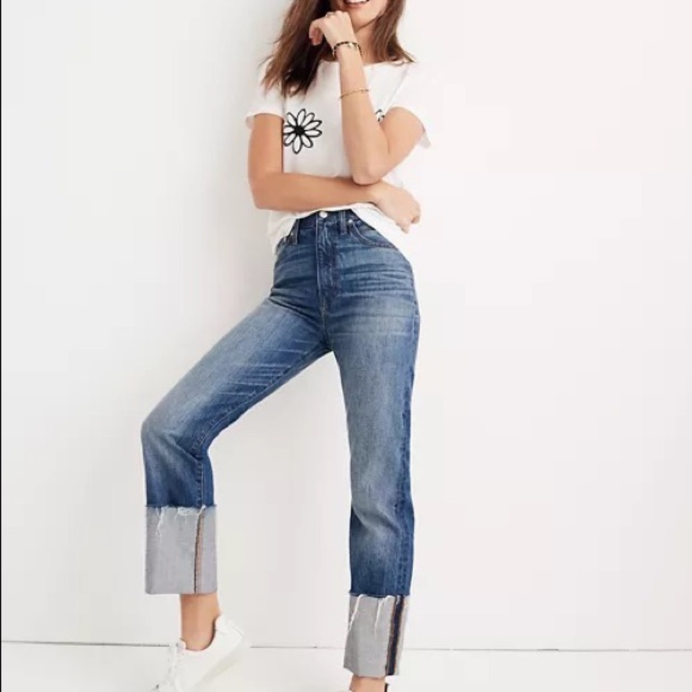 Madewell Rigid Straight Crop High Rise Jean Size 25